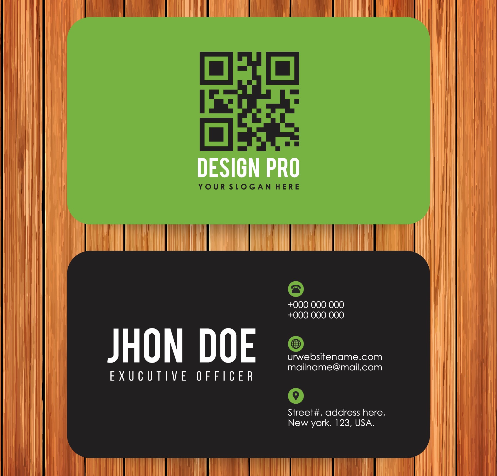 QR business card printing london